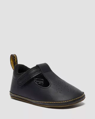 NEWBORN POLLEY PU-COATED LEATHER MARY JANE SHOES